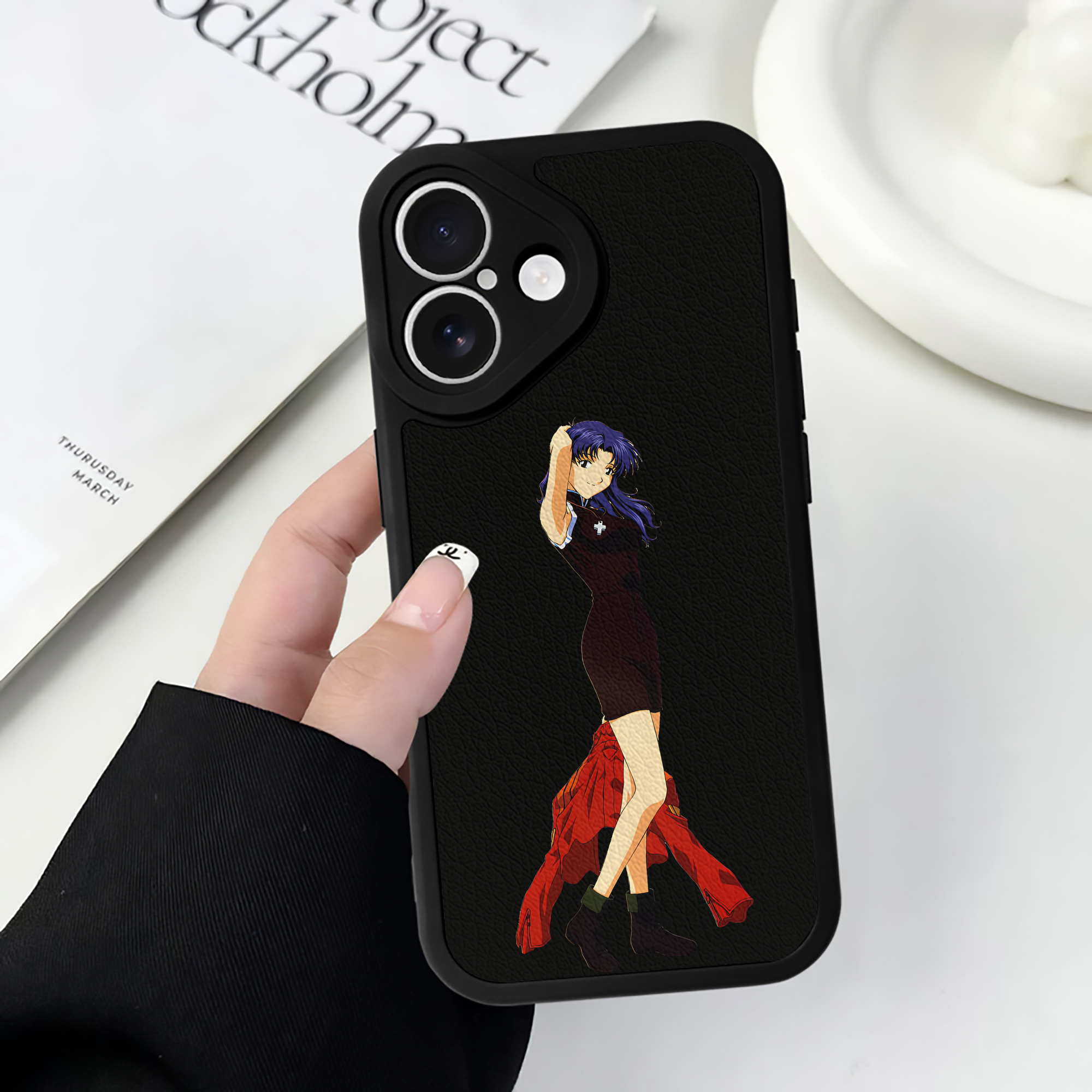 （画像用） EVA 新世紀エヴァンゲリオン 【iPhone 16シリーズ対応】シリコンスマホケース（レザー調） 材質：シリコン